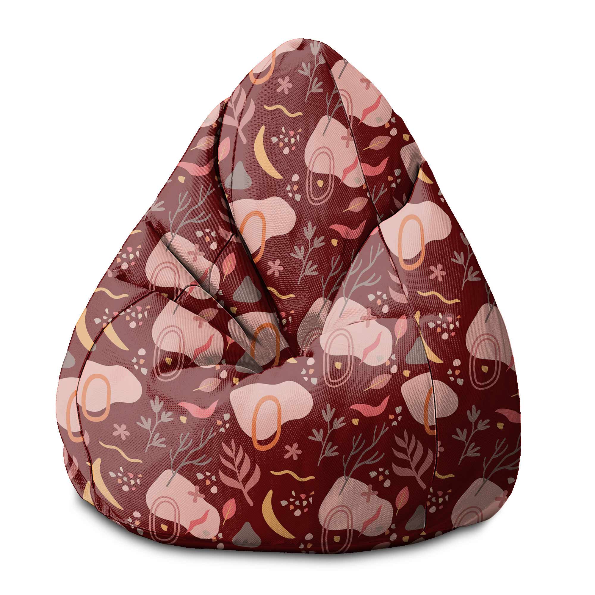 Pearshape Abstract Nature Pouf