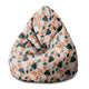 Pearshape Abstract Spring-S Velvet Pouf