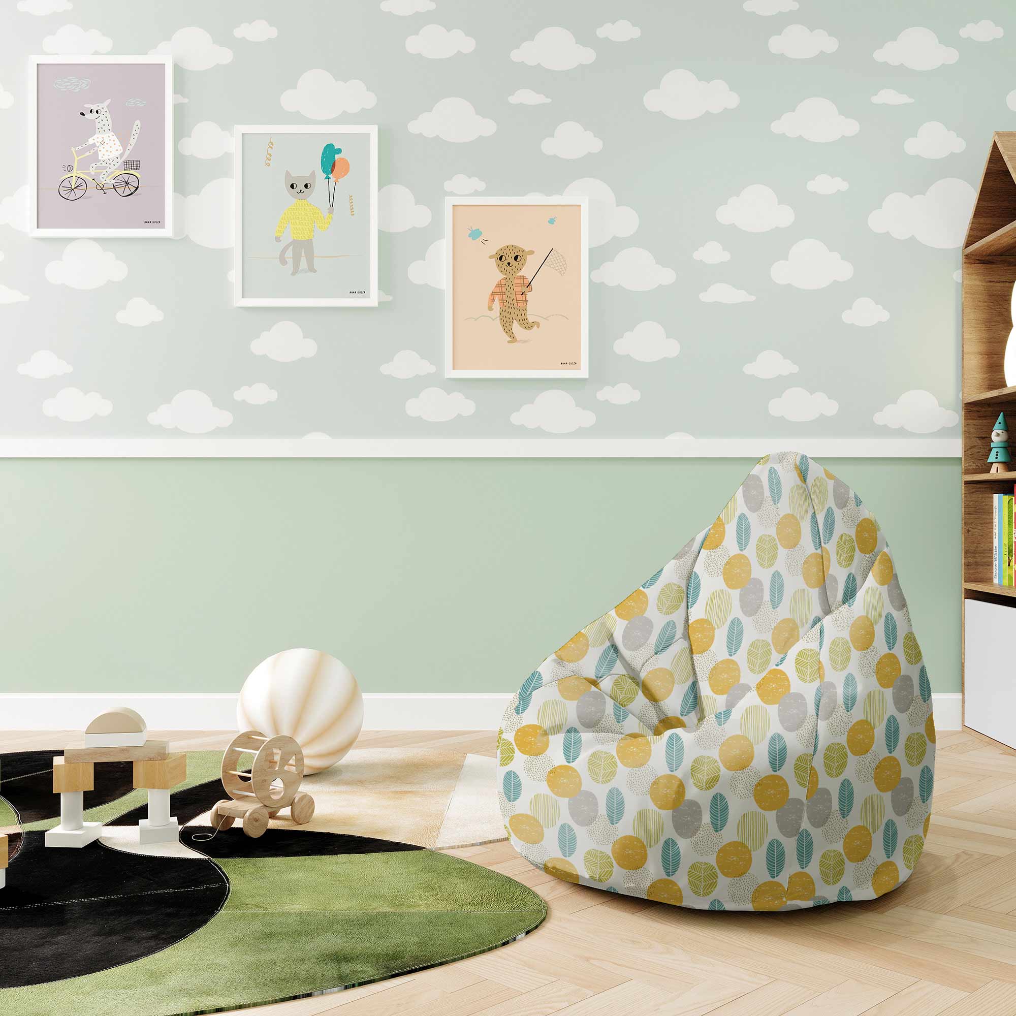 Sedací vak Pearshape Jeseň prichádza-S-Velvet