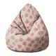 Pearshape Botanical Flowers and Leaves Pouf-S-Oxford