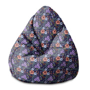 Pearshape Botanical Pattern Pouf