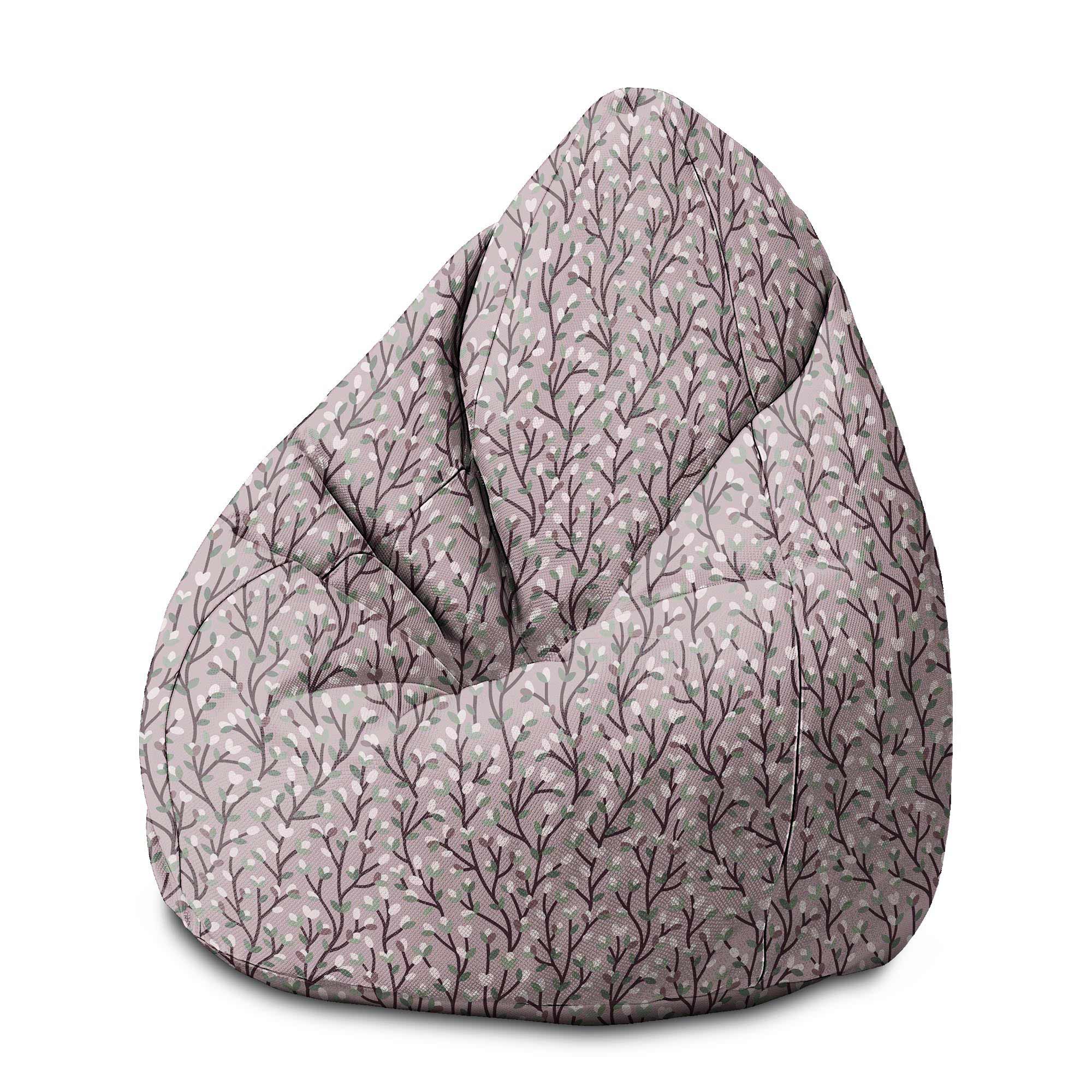 Pearshape Branches Pouf-M-Velvet