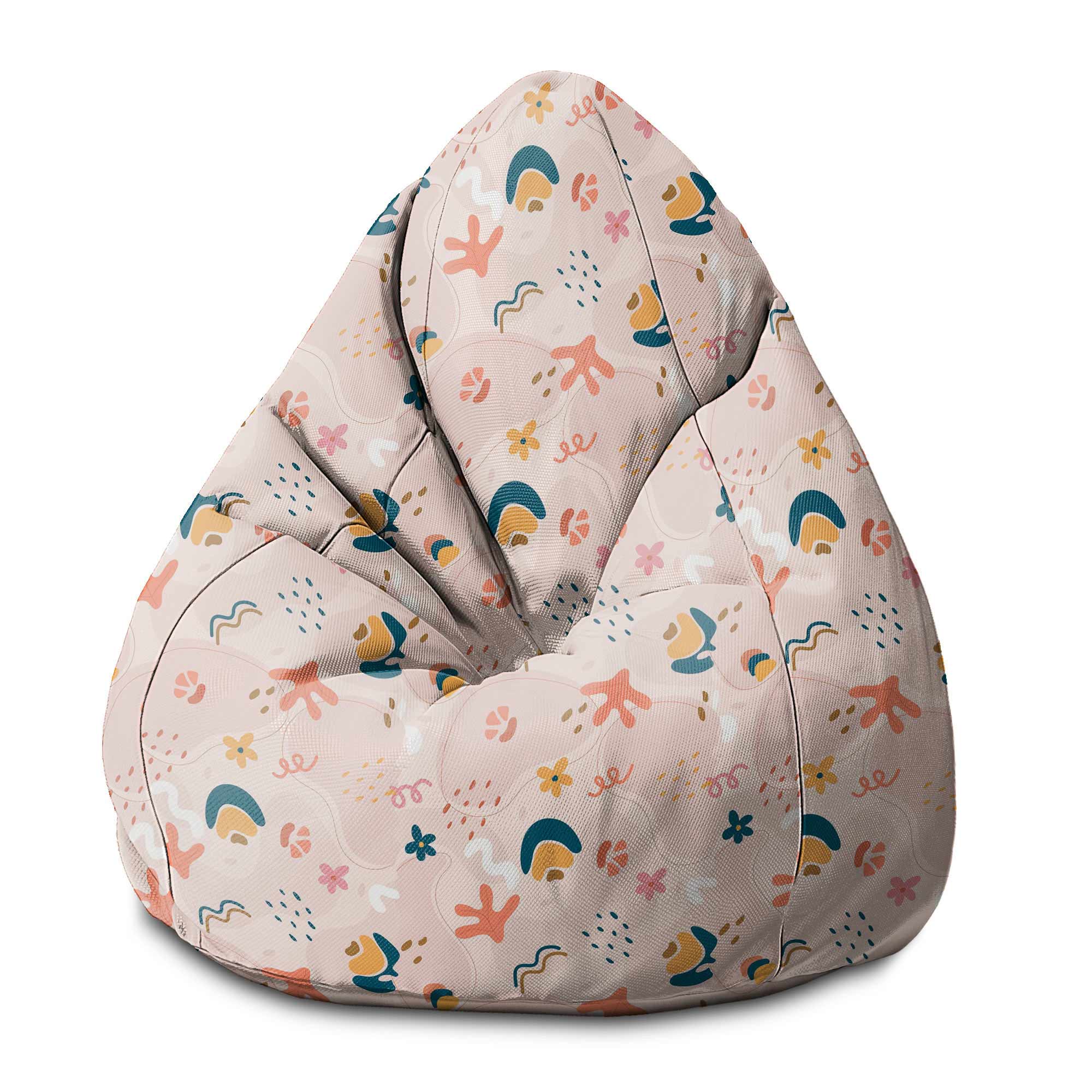 Puf Pearshape  Cheerful Abstract-S-Velvet