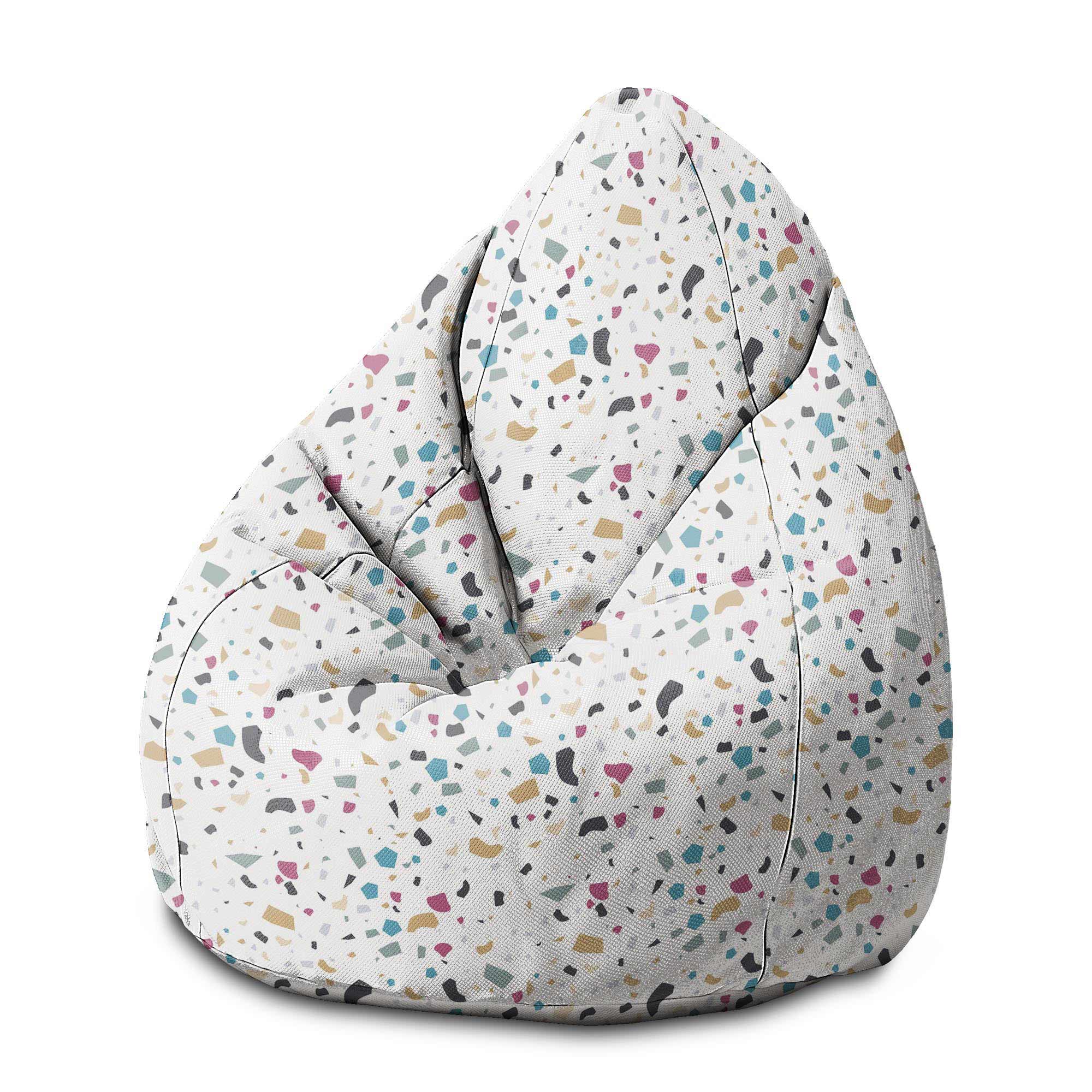 Puf Pearshape Bunter Terrazzo-M-Oxford