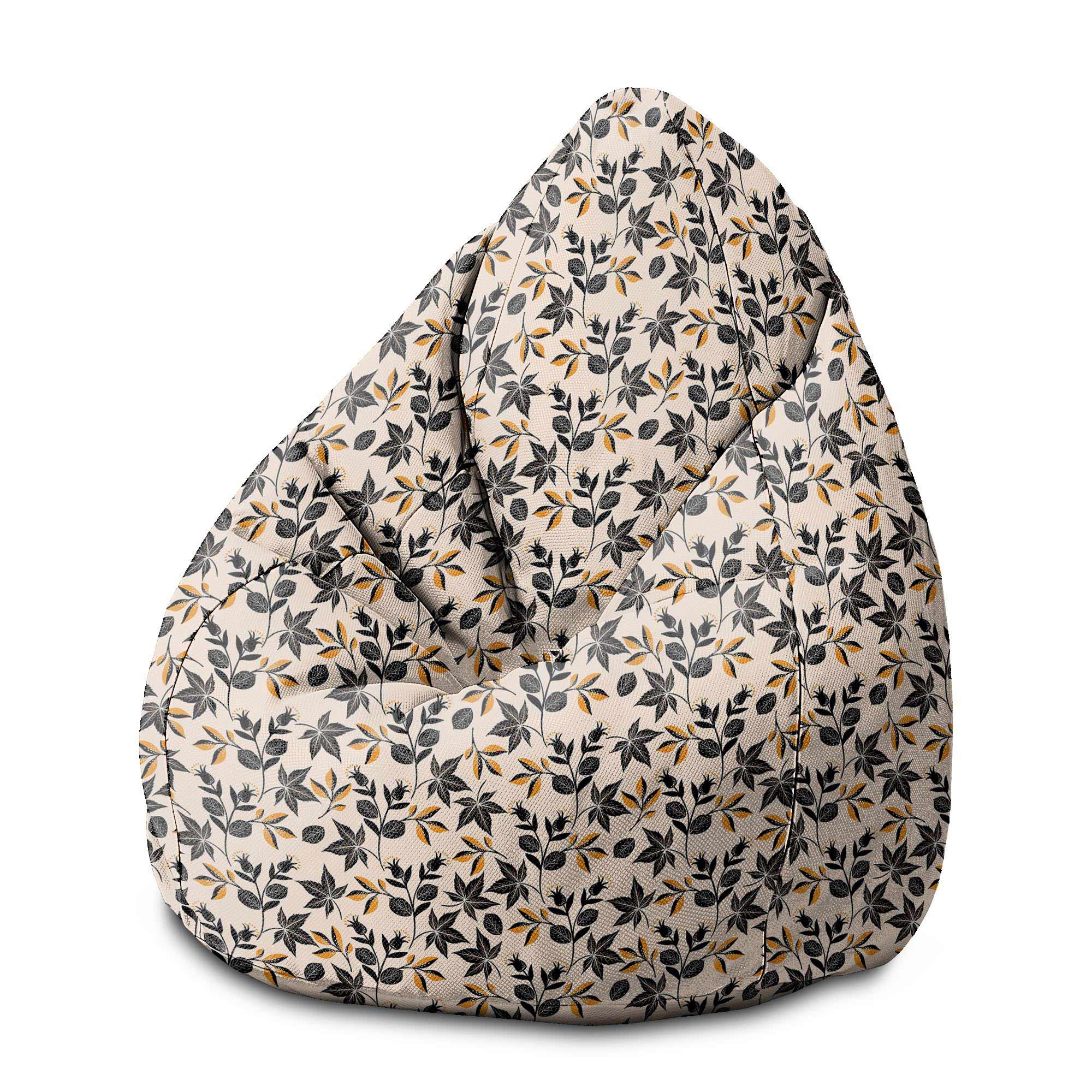 Puf Pearshape Pohodlné jesenné listy-M-Velvet