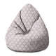 Puf Pearshape Sedmokrásky na sivej-S-Oxford