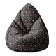 Puf Pearshape Dunkler Terrazzo