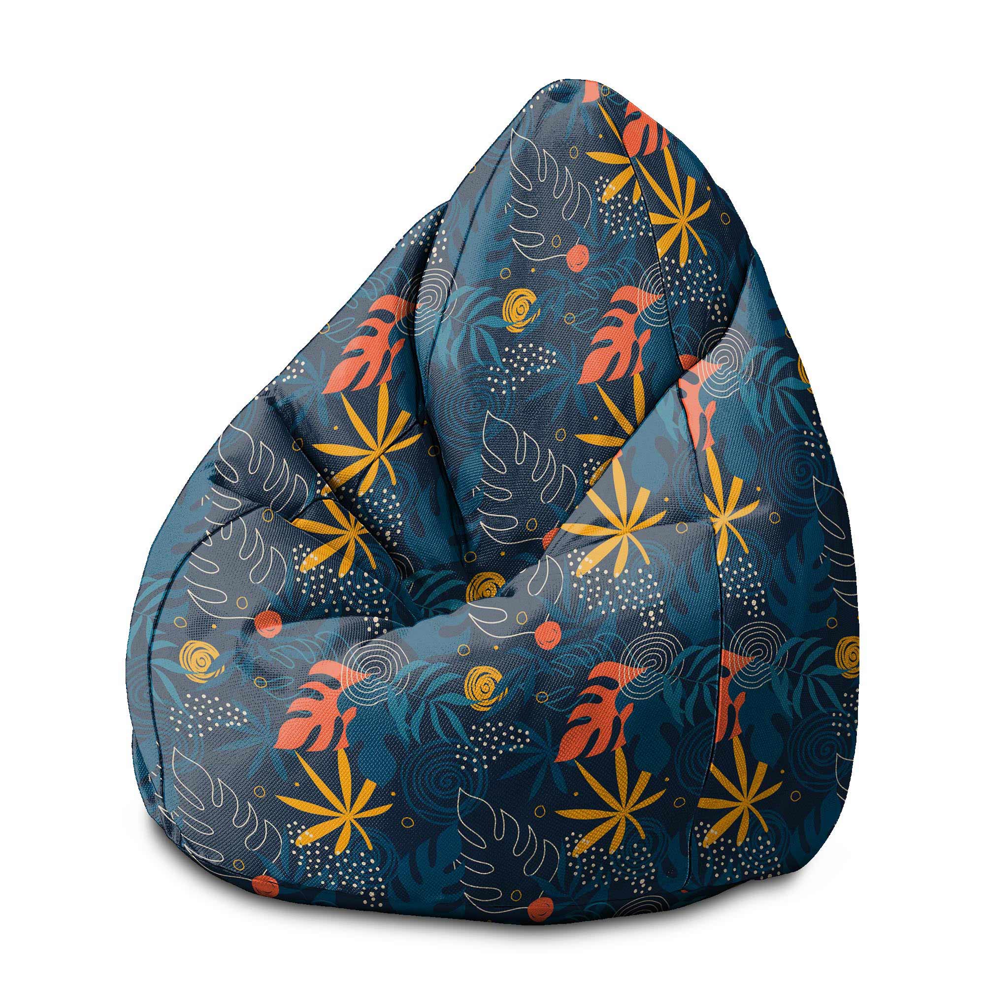 Pearshape Pouf Doodle Exotic-M-Velvet