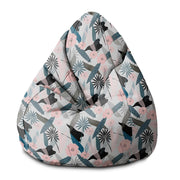 Pearshape Pouf Early Morning Flowers-S-Oxford