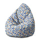 Pearshape Pouf Energy Blues-M-Velvet
