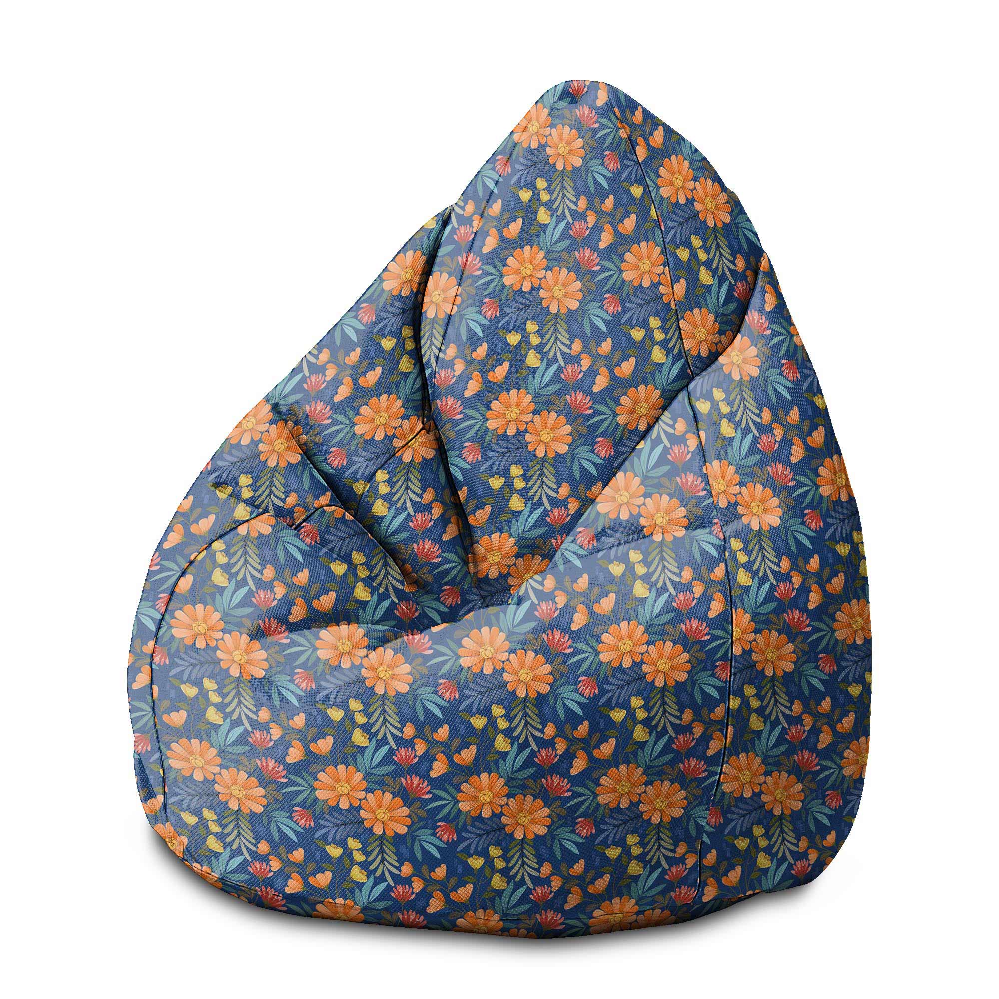 Puf Pearshape Flower Bloom-M-Oxford