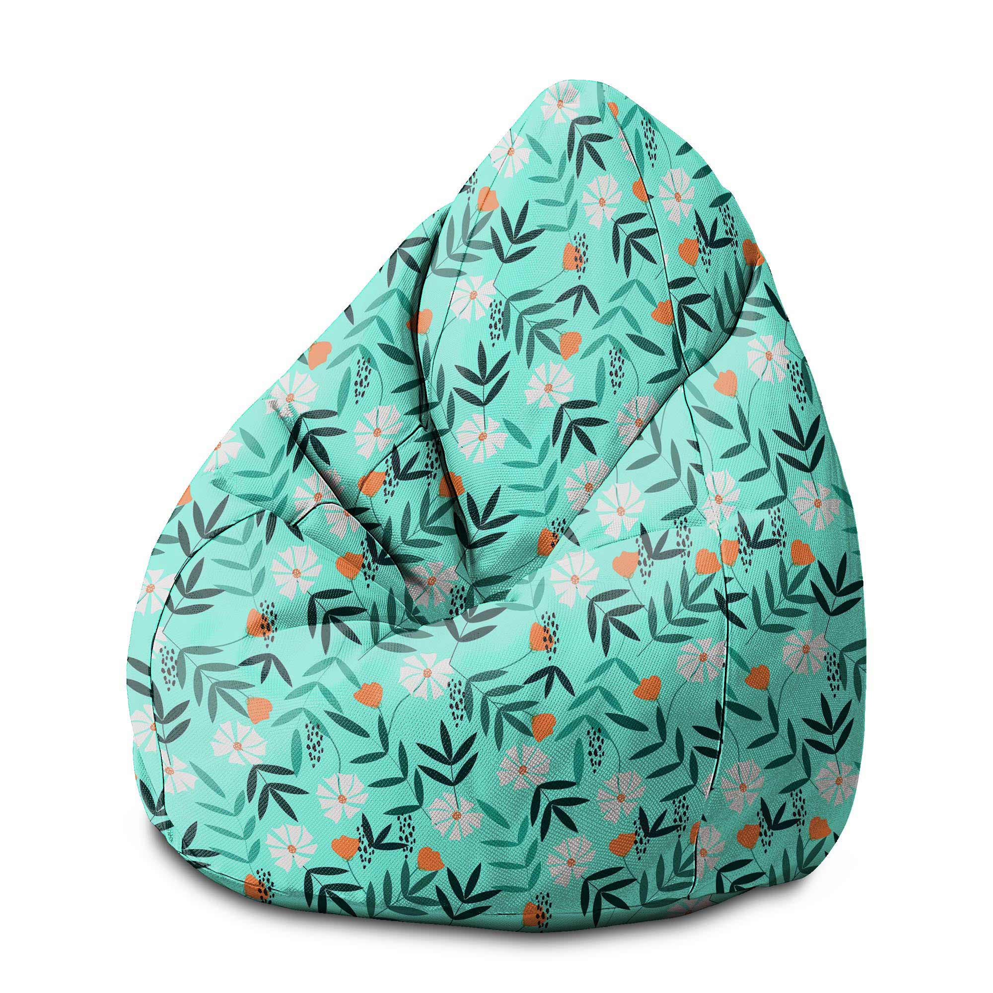 Pearshape Flower Dream Pouf-M-Oxford