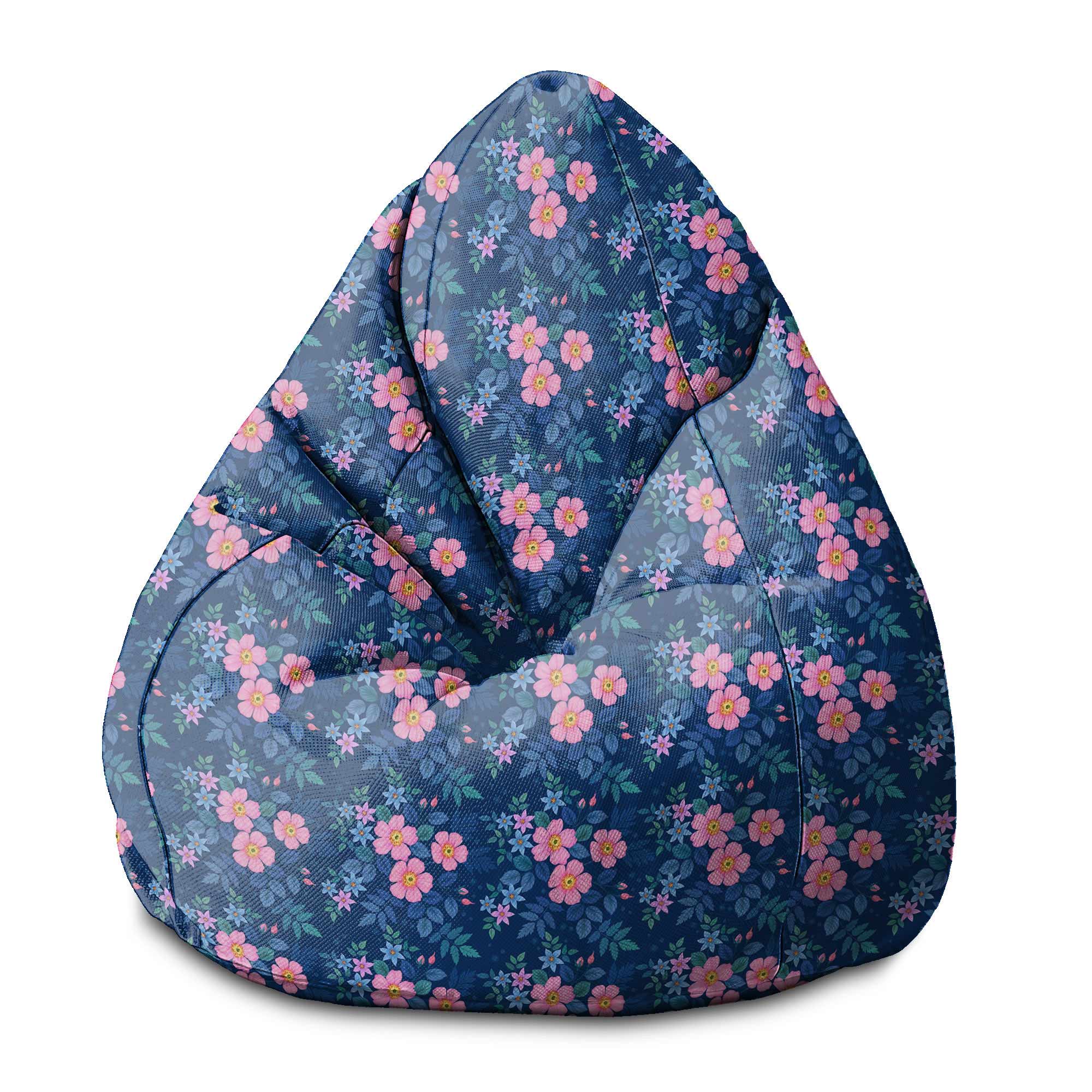 Pearshape Fresh Rose Pouf-S-Oxford