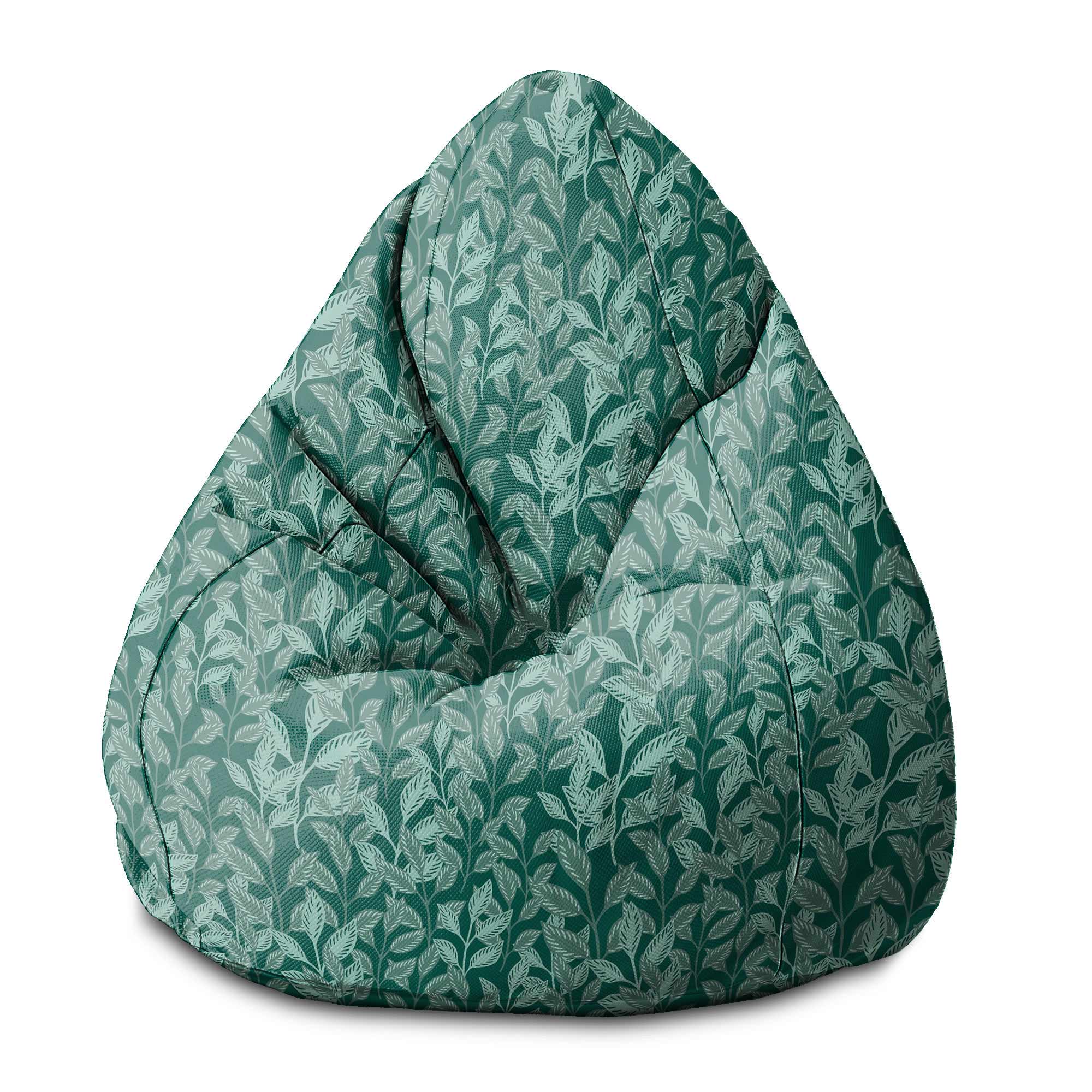 Pearshape Garden Plants Pouf-S-Velvet