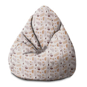 Pearshape Geometric Earth Colors Pouf-S-Oxford