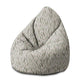 Puf Birnenform Grünes Blättermuster-M-Samt