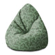 Puf Pearshape Herbal Leaves Pattern