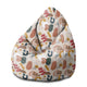 Pearshape Pouf Irregular Shapes-M-Oxford