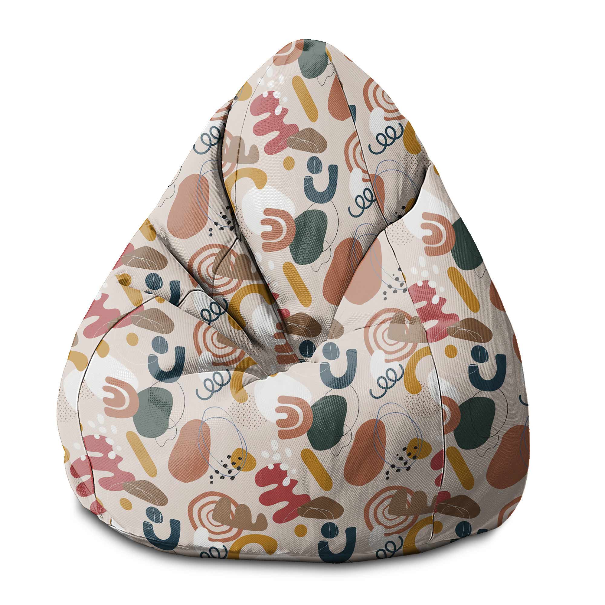 Pearshape Pouf Irregular Shapes-S-Oxford