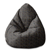 Pearshape Pouf Abstract Design