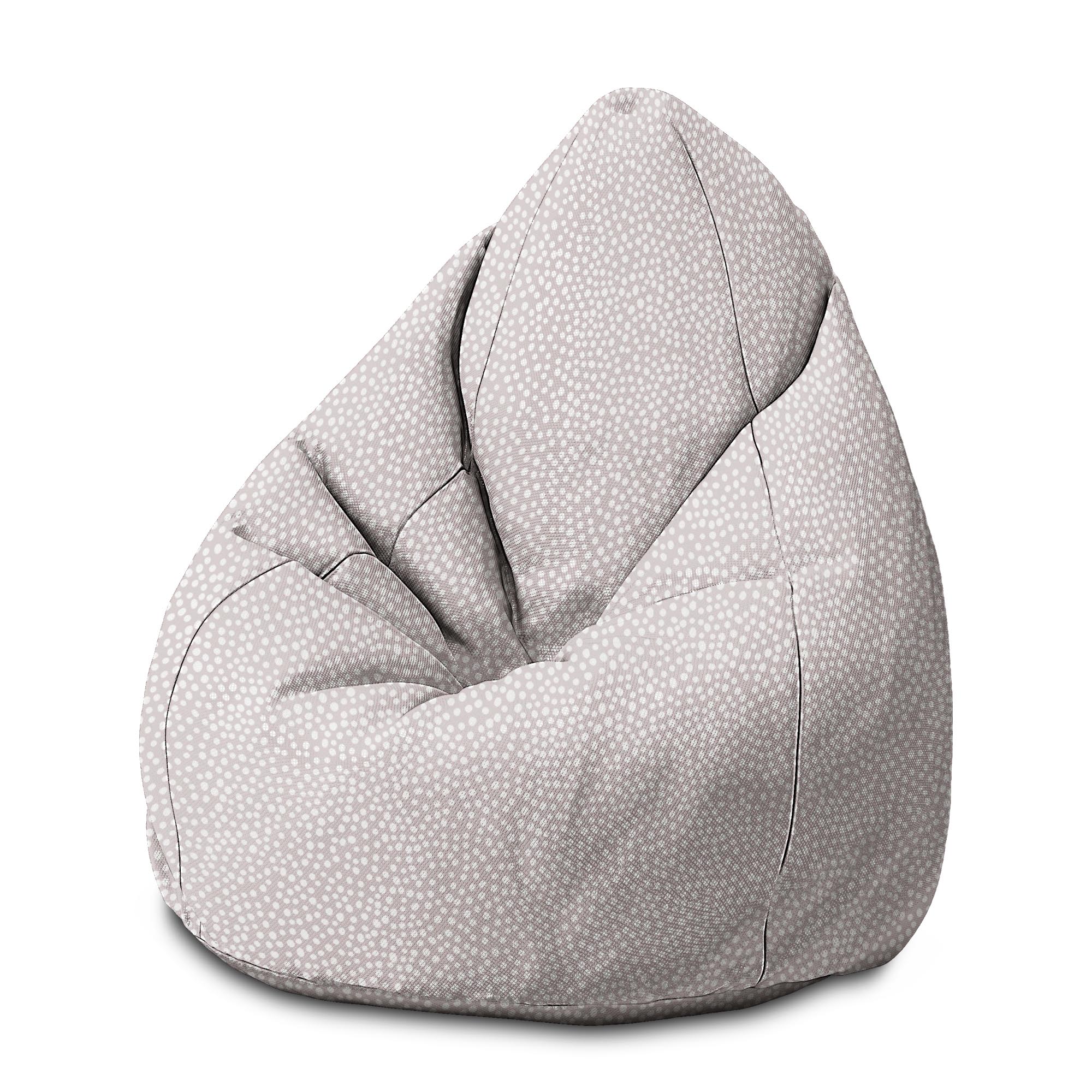 Pearshape Pouf Abstract Earth Dots-M-Velvet