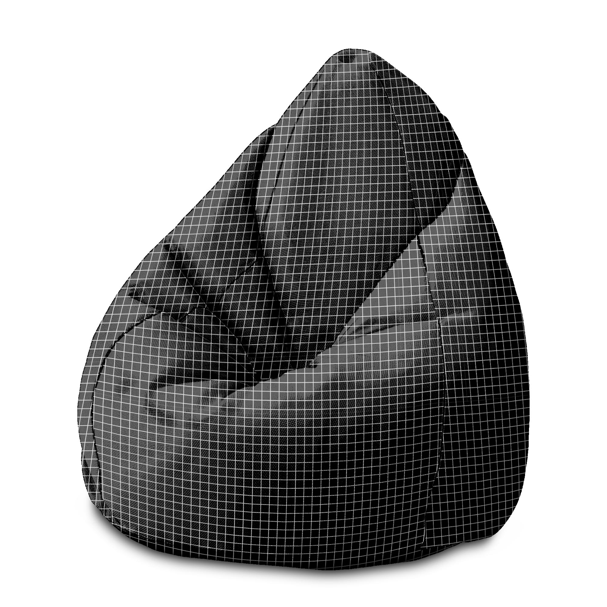 Pearshape Pouf Aesthetic Grid-M-Velvet