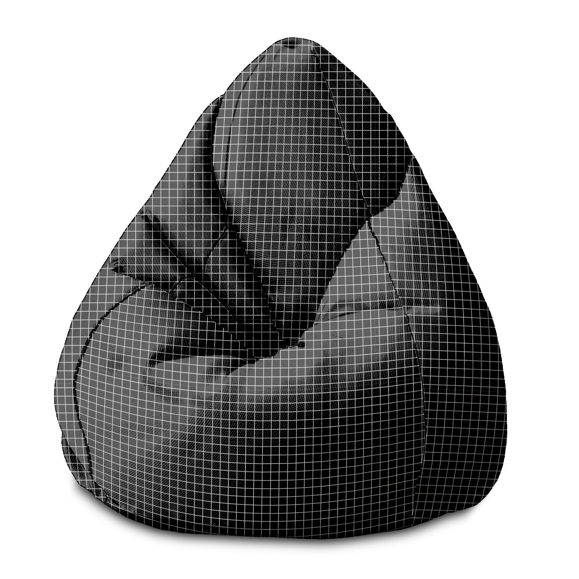 Puf Pearshape  Aesthetic Grid-S-Velvet
