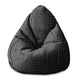 Puf Pearshape  Aesthetic Grid-S-Velvet