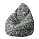 Pearshape Pouf Artistic Abstract Art-M-Oxford