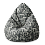 Pearshape Pouf Artistic Abstract Art-S-Panama