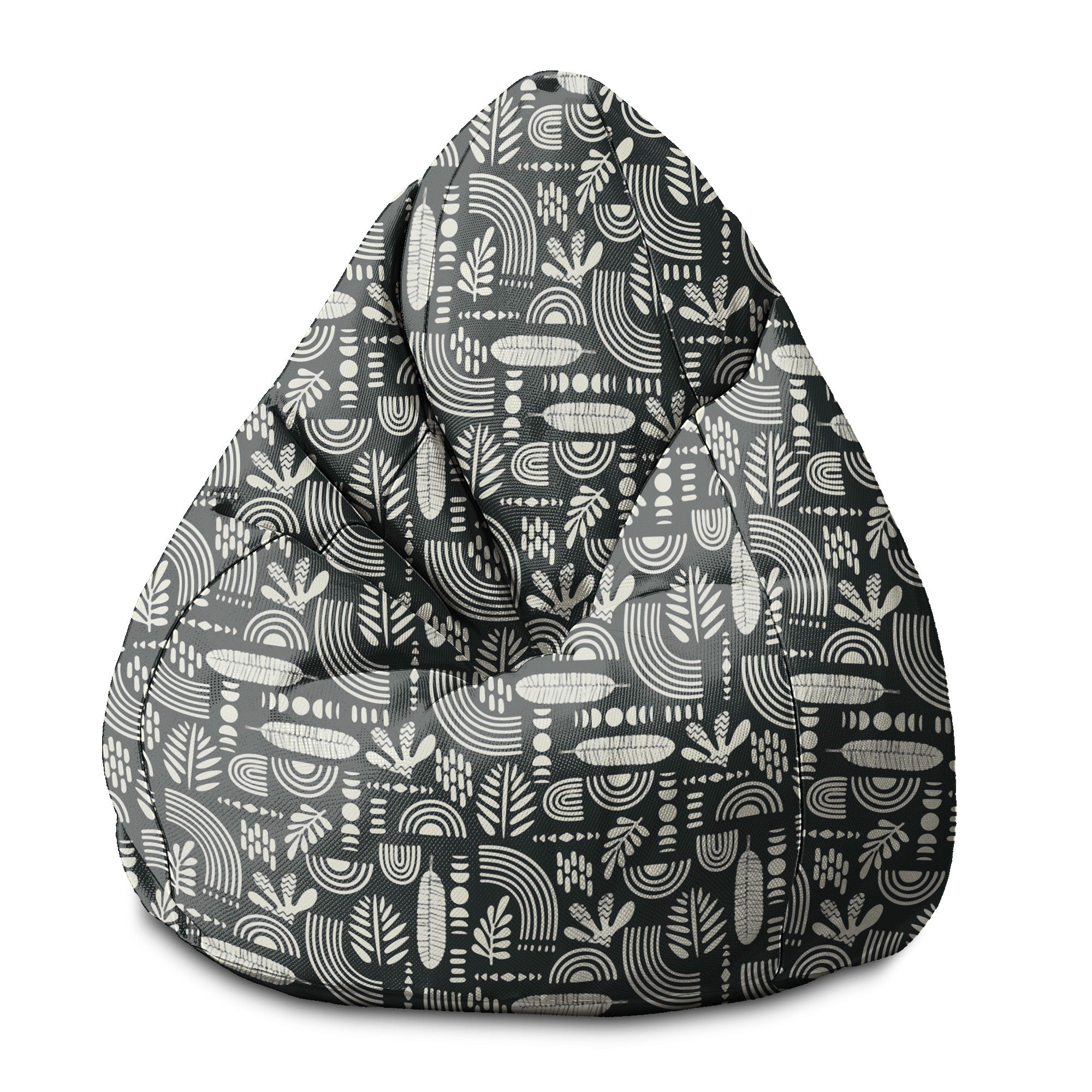 Pearshape Pouf Artistic Abstract Art-S-Panama