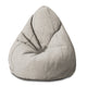 Pearshape Pouf Beige Print with Dots-S-Oxford