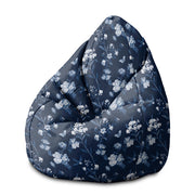 Pearshape Pouf Blue Botanical-M-Oxford