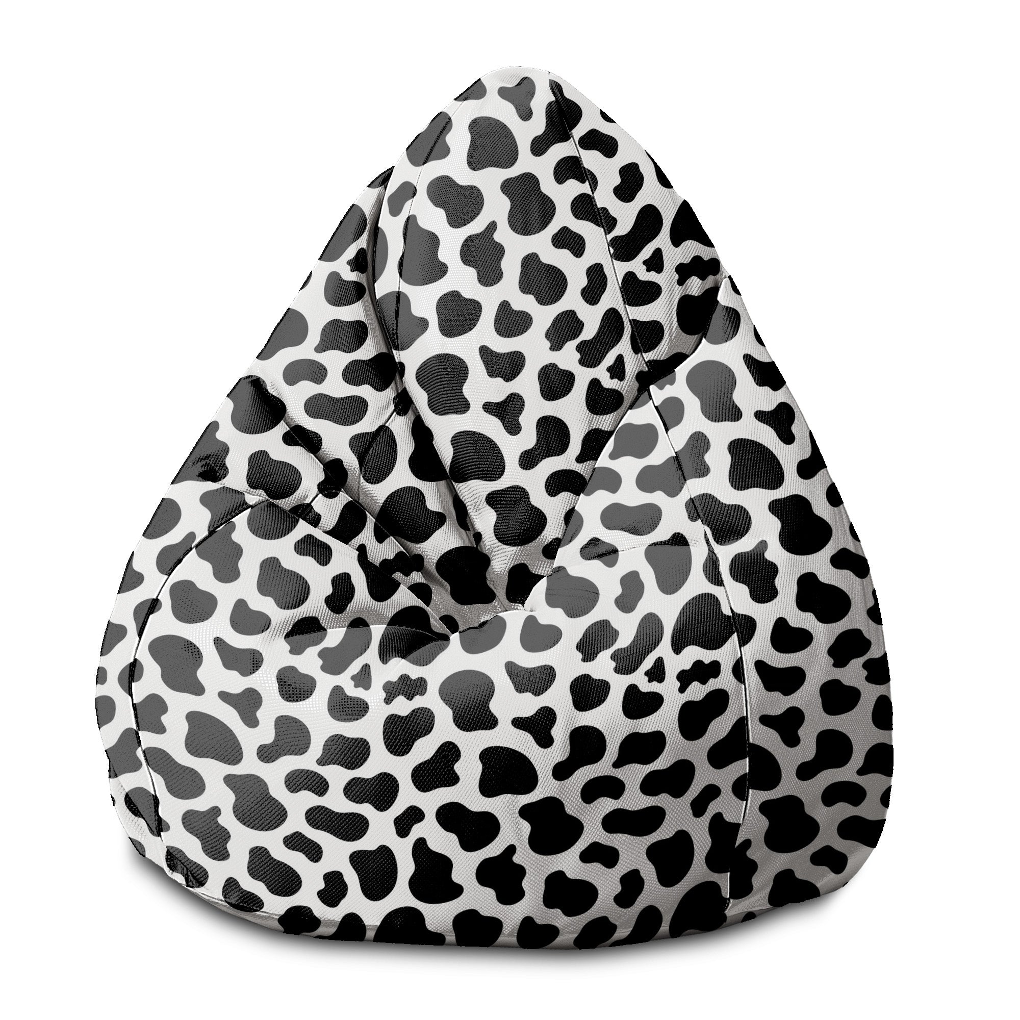 Pearshape Cow Print Pouf