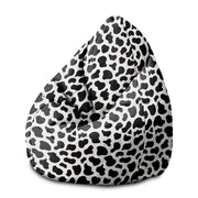 Pearshape Cow Print Pouf-M-Oxford