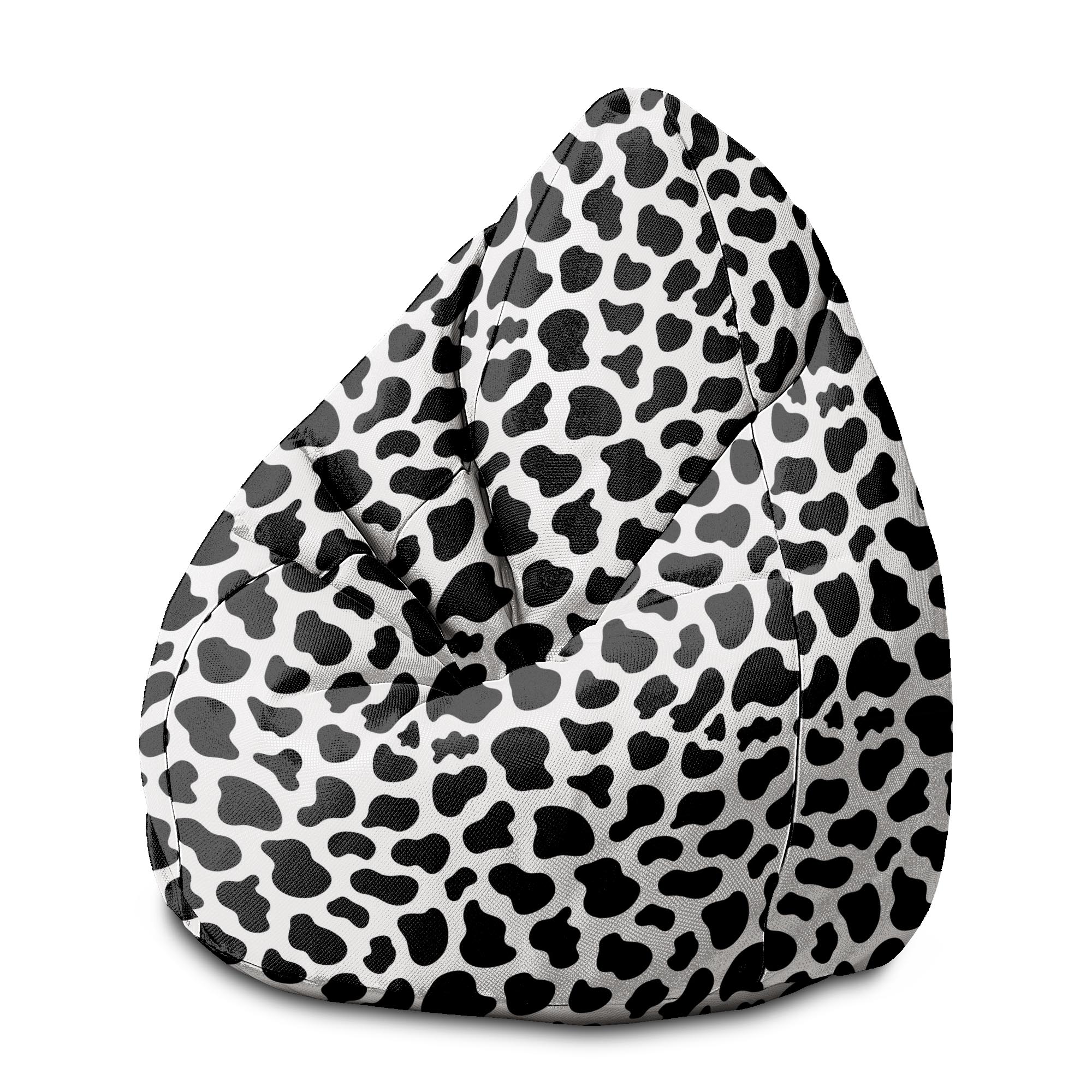 Pearshape Cow Print Pouf-M-Velvet