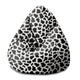 Pearshape Cow Print Pouf-S-Oxford