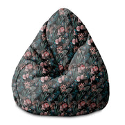 Pearshape Dark Botanic Pouf-S-Oxford