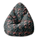 Puf Pearshape Dark Botanic-S-Velvet