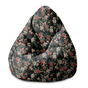 Pearshape Pouf Dark Jungle Exotic-S-Velvet