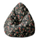 Pearshape Pouf Dark Jungle Exotic-S-Velvet