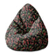 Sedací vak Pearshape Dark Jungle Red