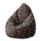 Sedací vak Pearshape Dark Jungle Red-M-Velvet