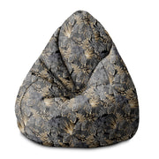 Pearshape Pouf Dark Tropical Plants-S-Velvet
