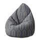Sedací vak Pearshape Deco Pattern-M-Oxford