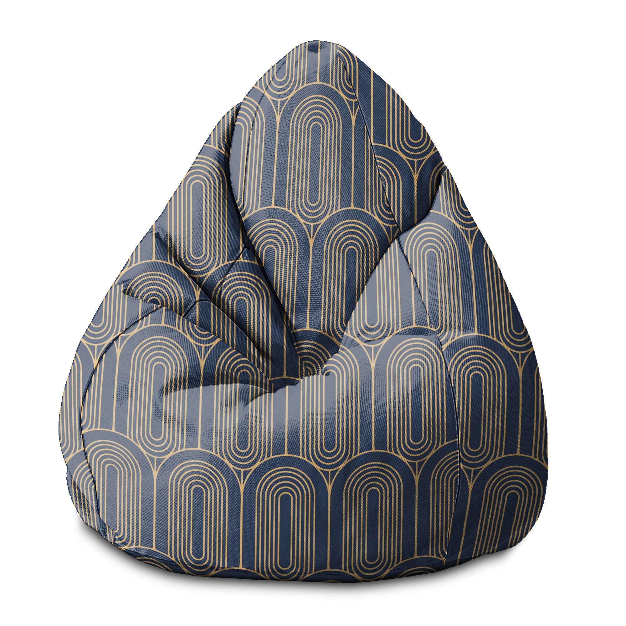 Pearshape Pouf Deco Pattern-S-Oxford