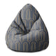Sedací vak Pearshape Deco Pattern-S-Oxford