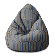 Pearshape Pouf Deco Pattern-S-Velvet