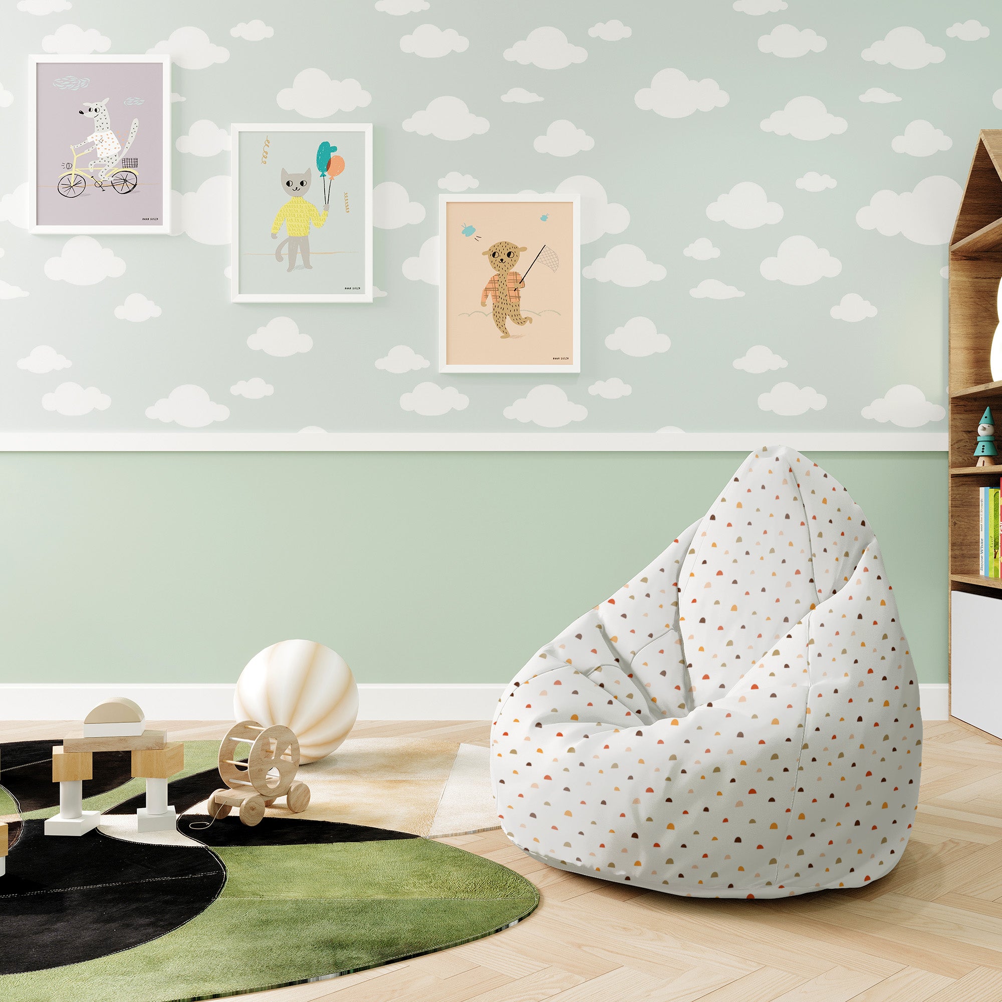 Pearshape Pouf Doodle Shapes