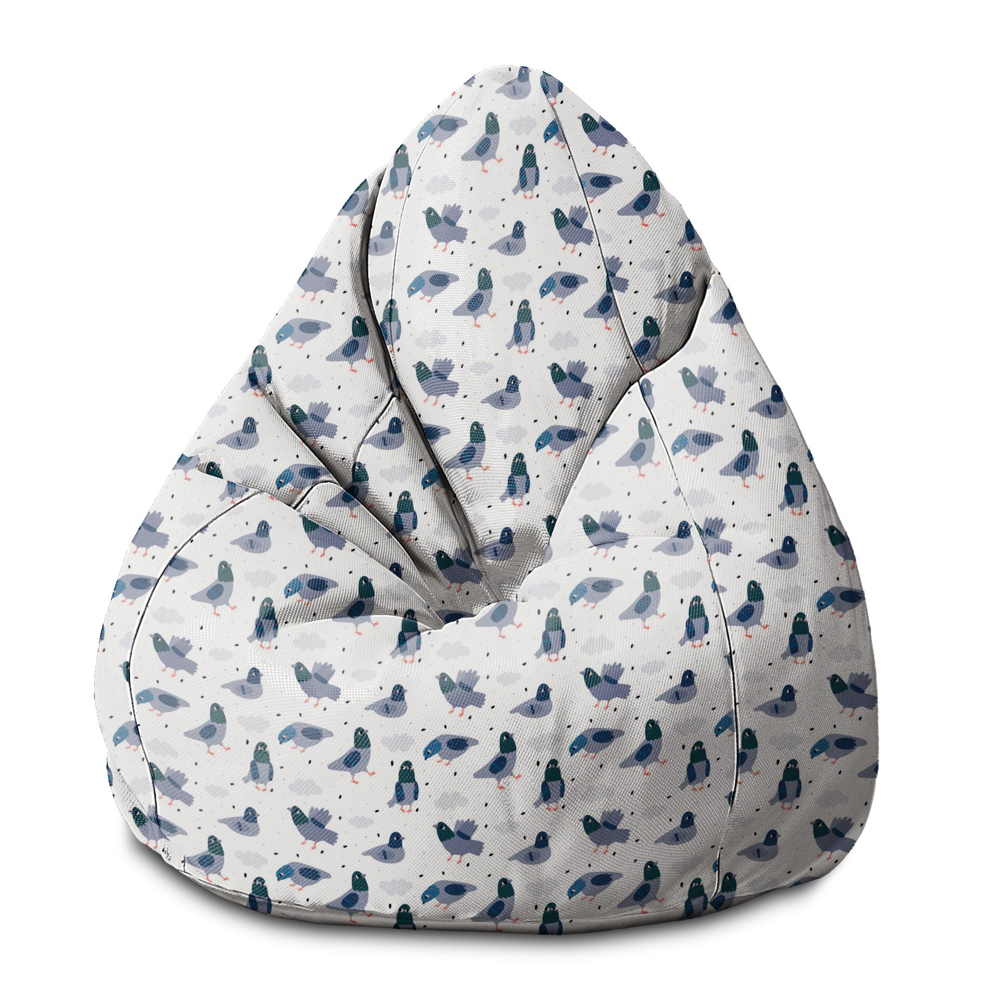 Sedací vak Pearshape Doves-S-Velvet